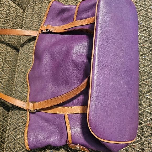 DOONEY & Bourke purple plum leather large tote - Picture 4 of 12